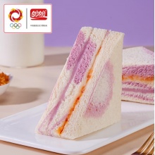 盼盼芋泥肉松三明治 营养早餐夹心面包休品质精选闲零食下午茶点心980g/箱